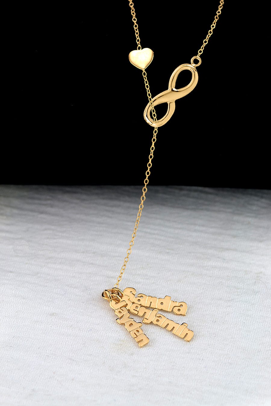 Vertical Hanging Name Necklace