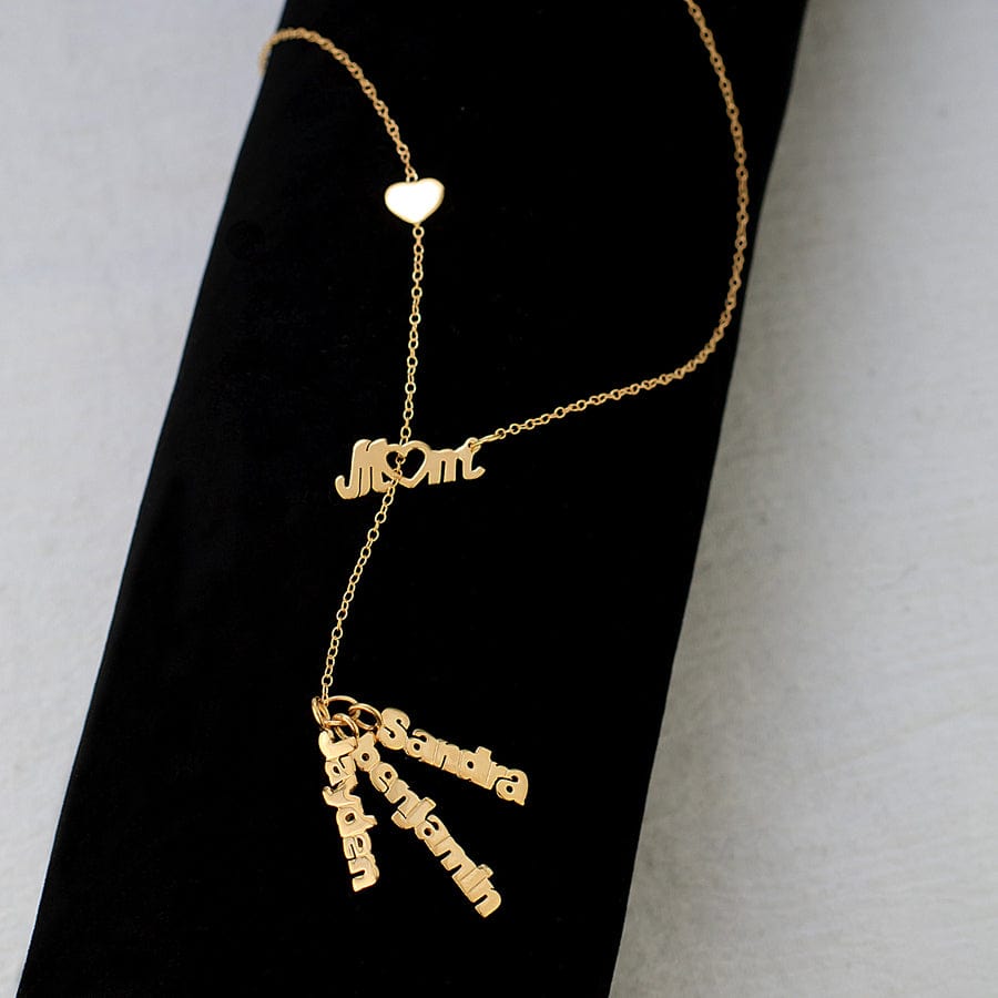 Vertical Hanging Name Necklace