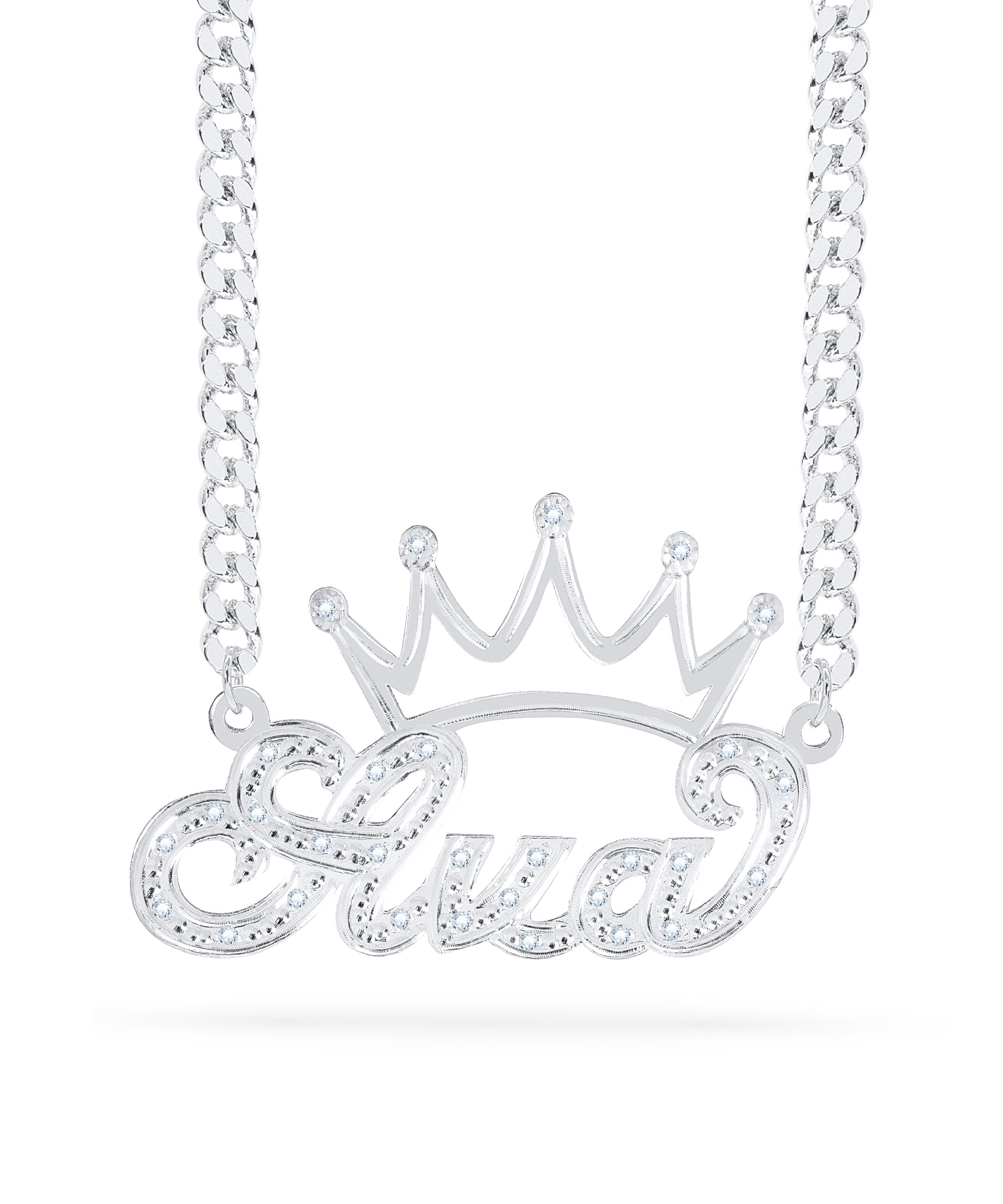 Diamonds Custom Name Necklace "Ava"
