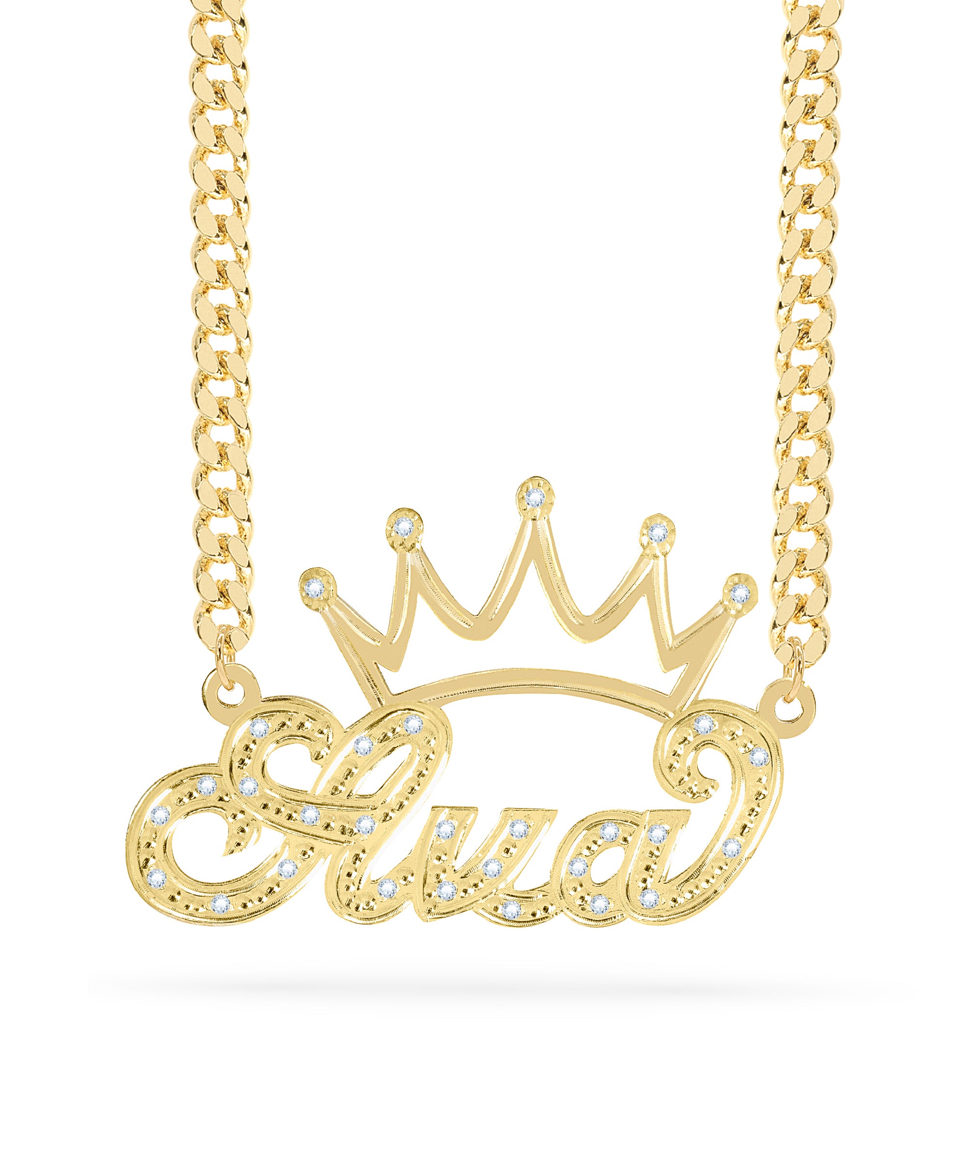 Diamonds Custom Name Necklace "Ava"