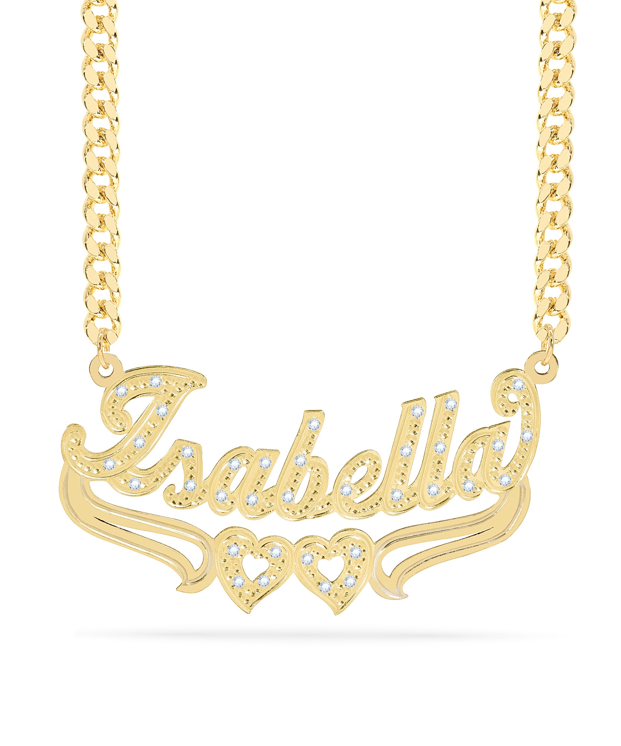 Diamond Custom Name Necklace "Isabella"