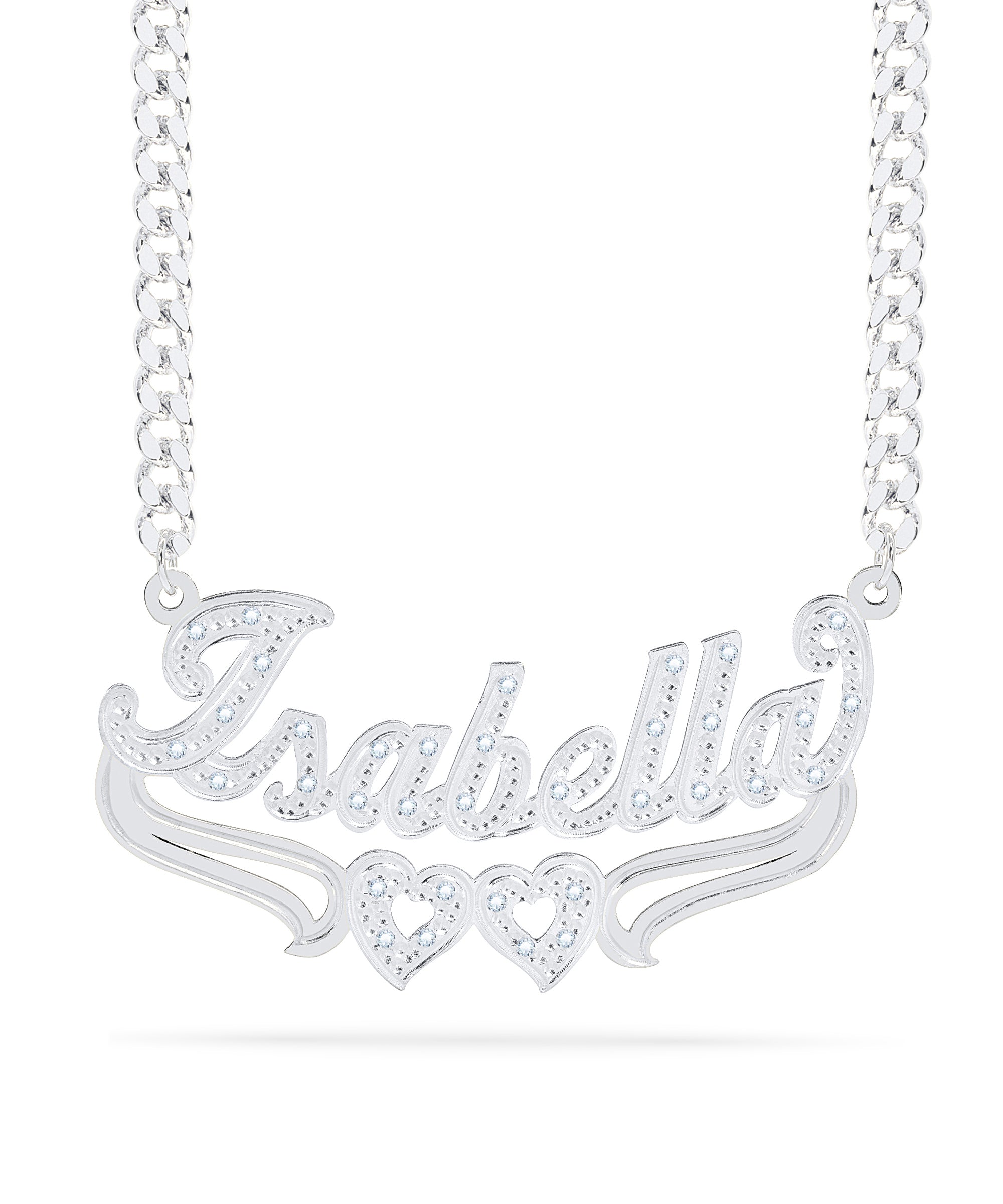 Diamond Custom Name Necklace "Isabella"
