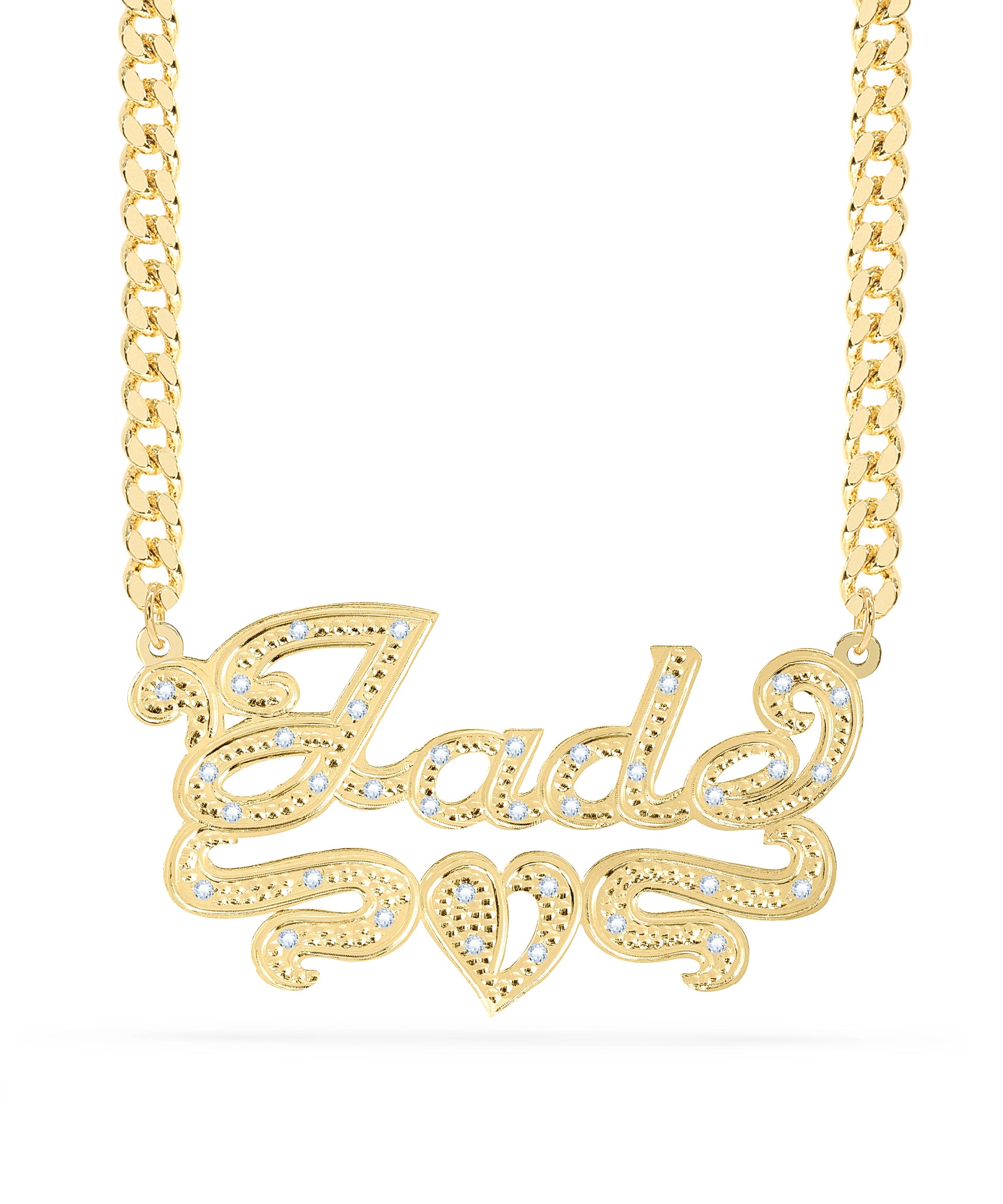 Diamond Custom Name Necklace "Jade"