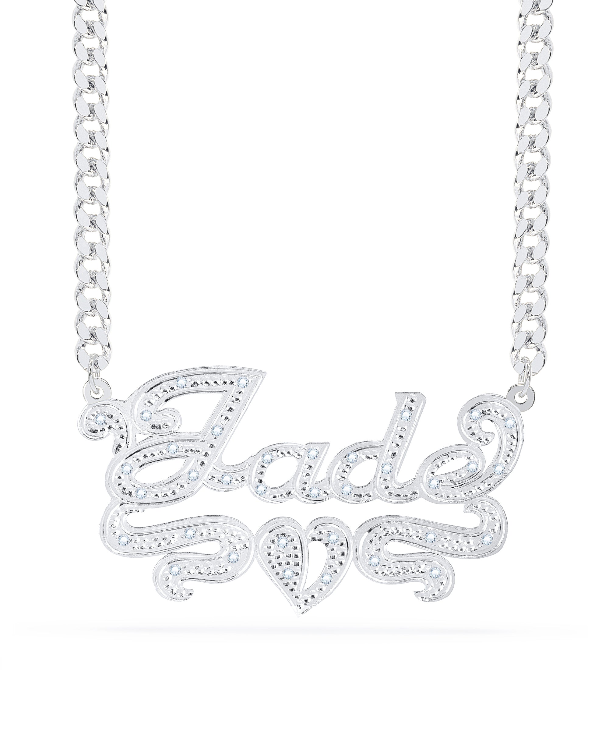 Diamond Custom Name Necklace "Jade"