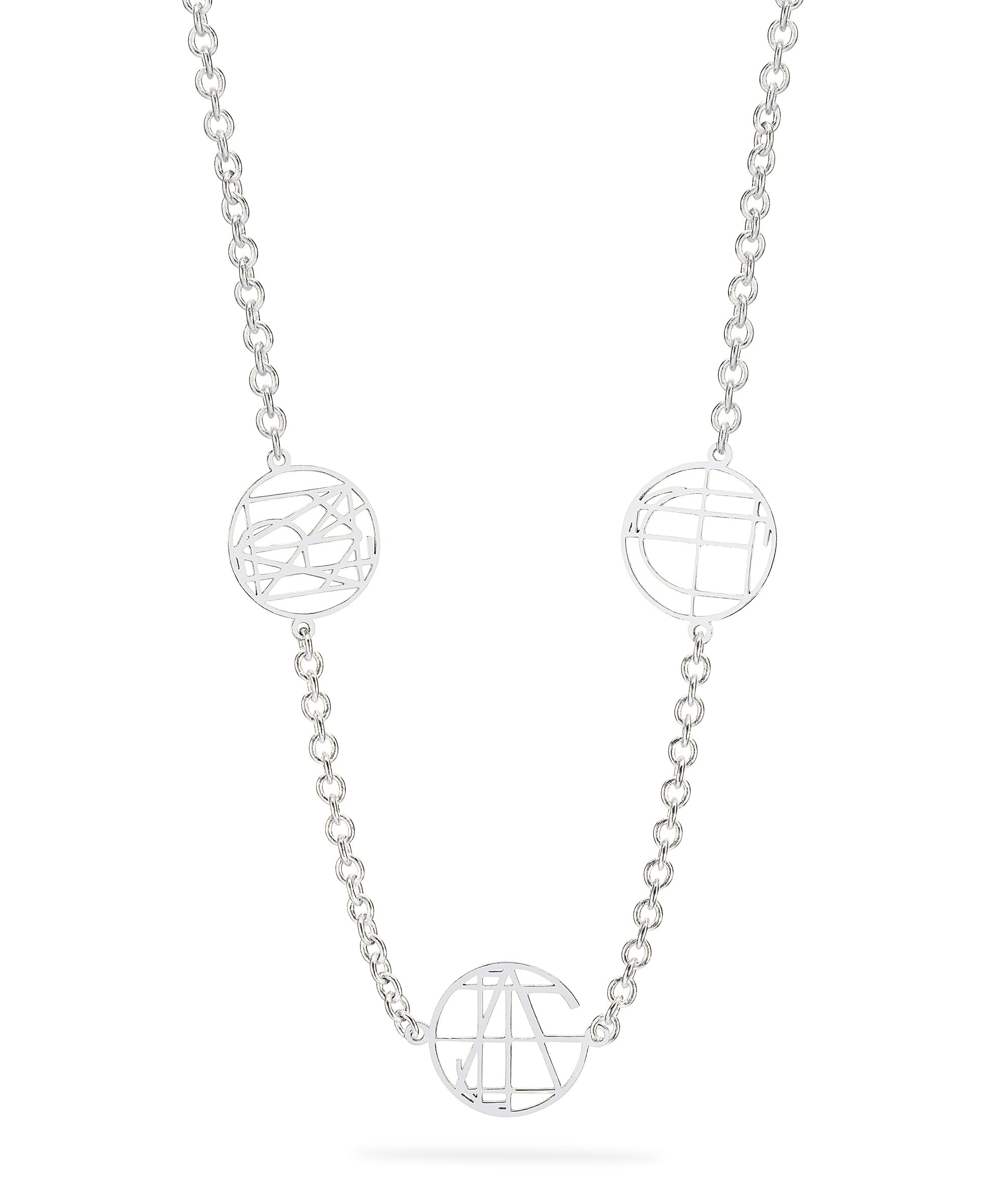 Personalized Multi-Disc Monogram Necklace