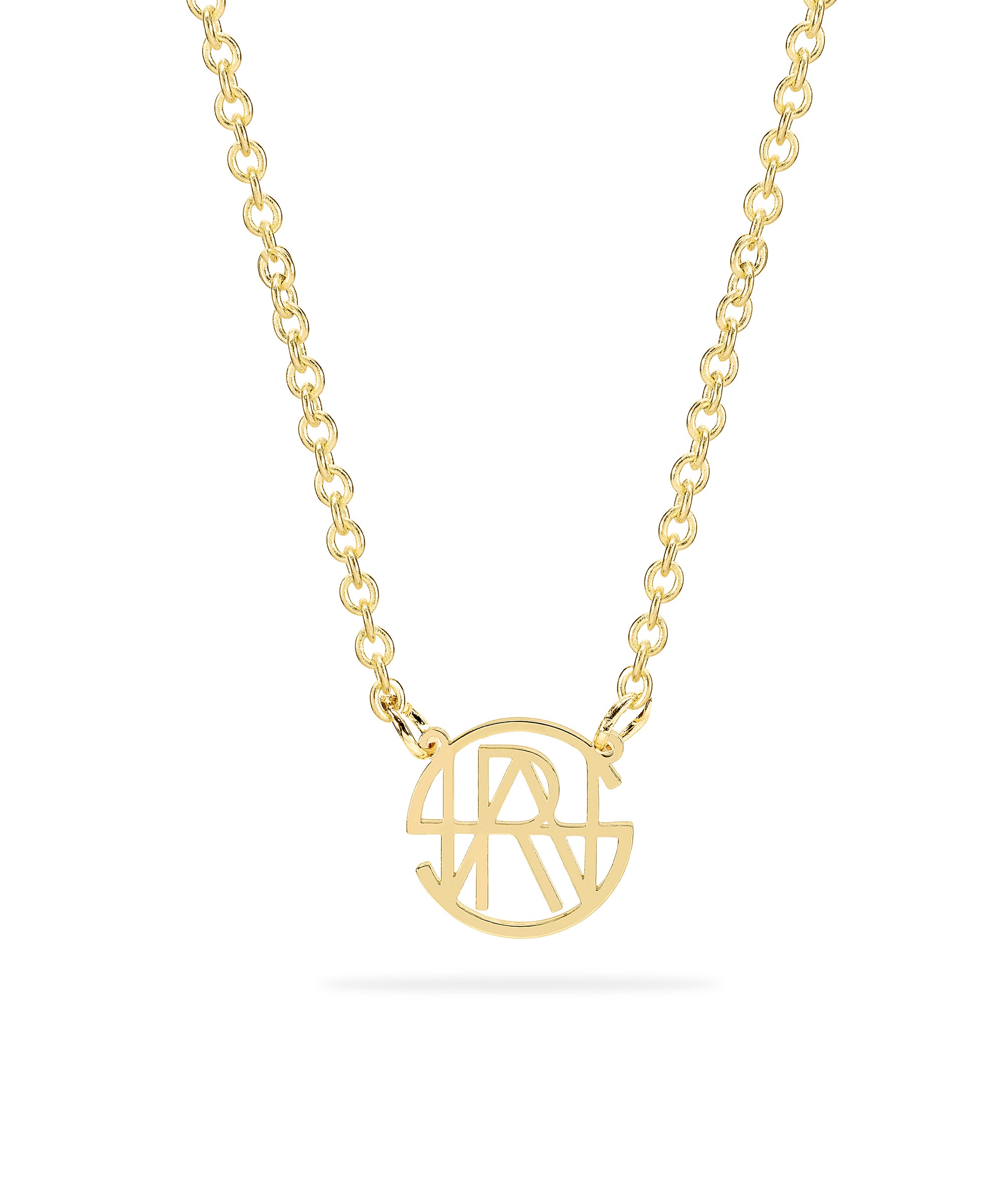 Personalized Multi-Disc Monogram Necklace
