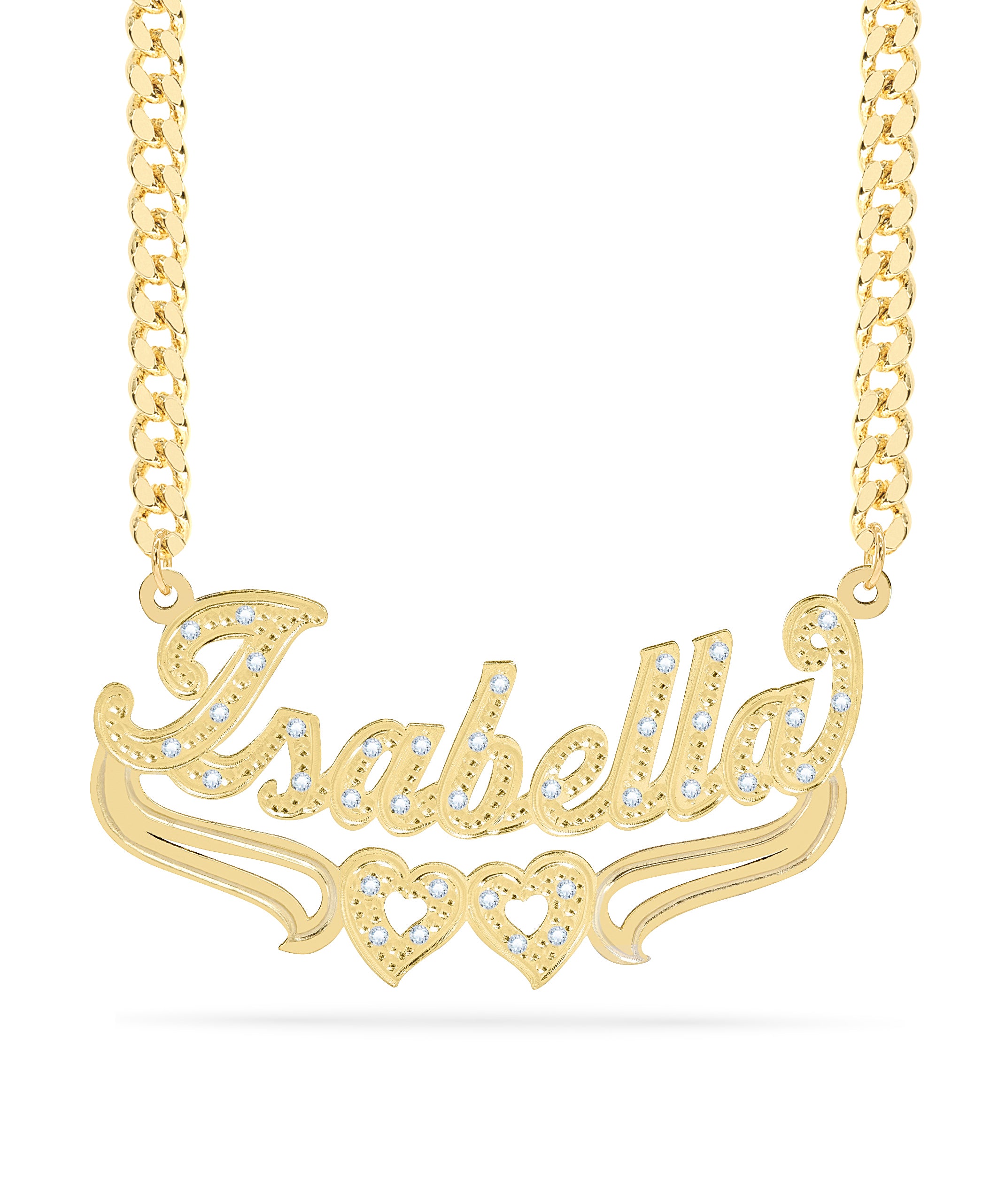 Diamond Custom Name Necklace "Isabella"