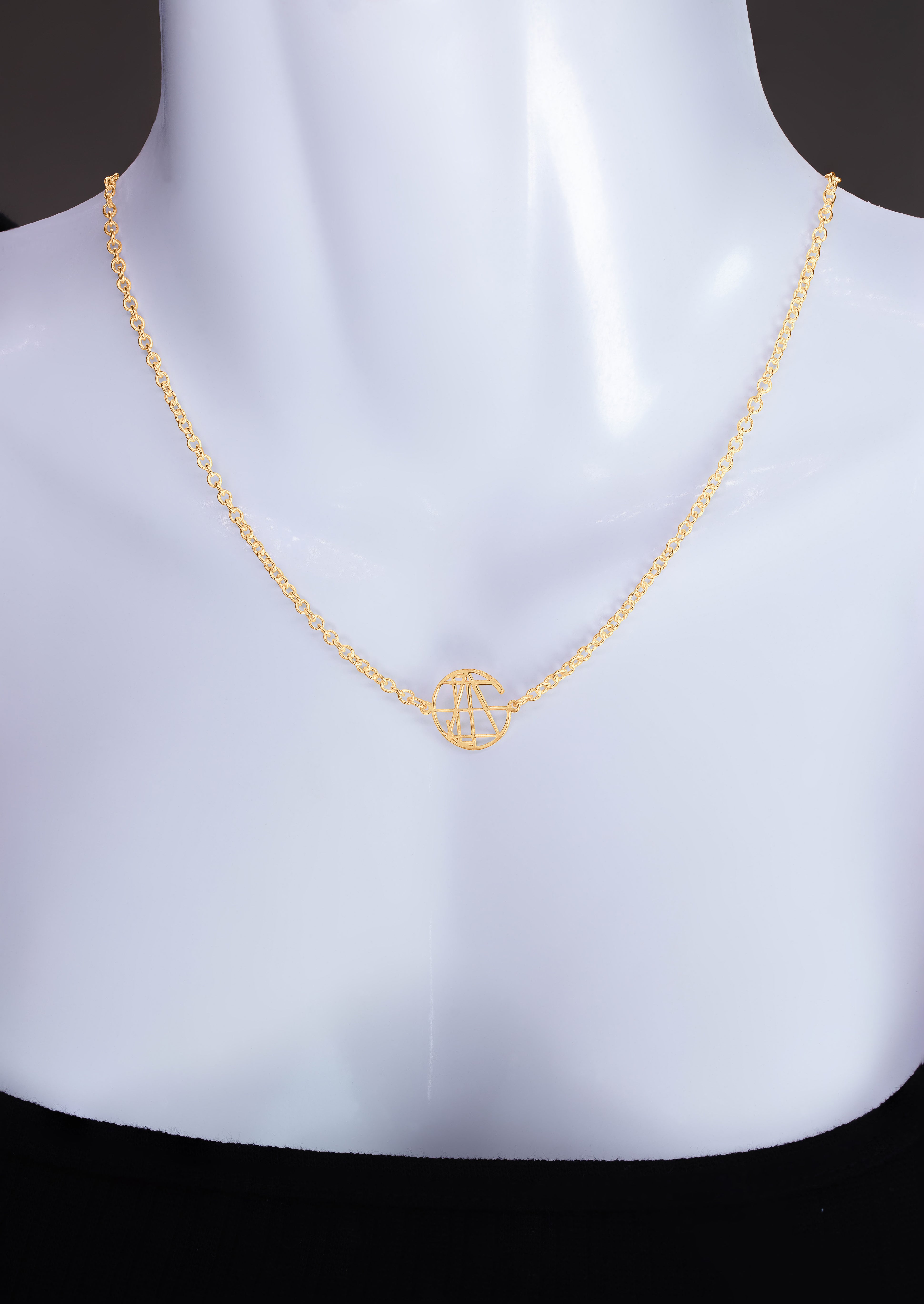 Personalized Multi-Disc Monogram Necklace