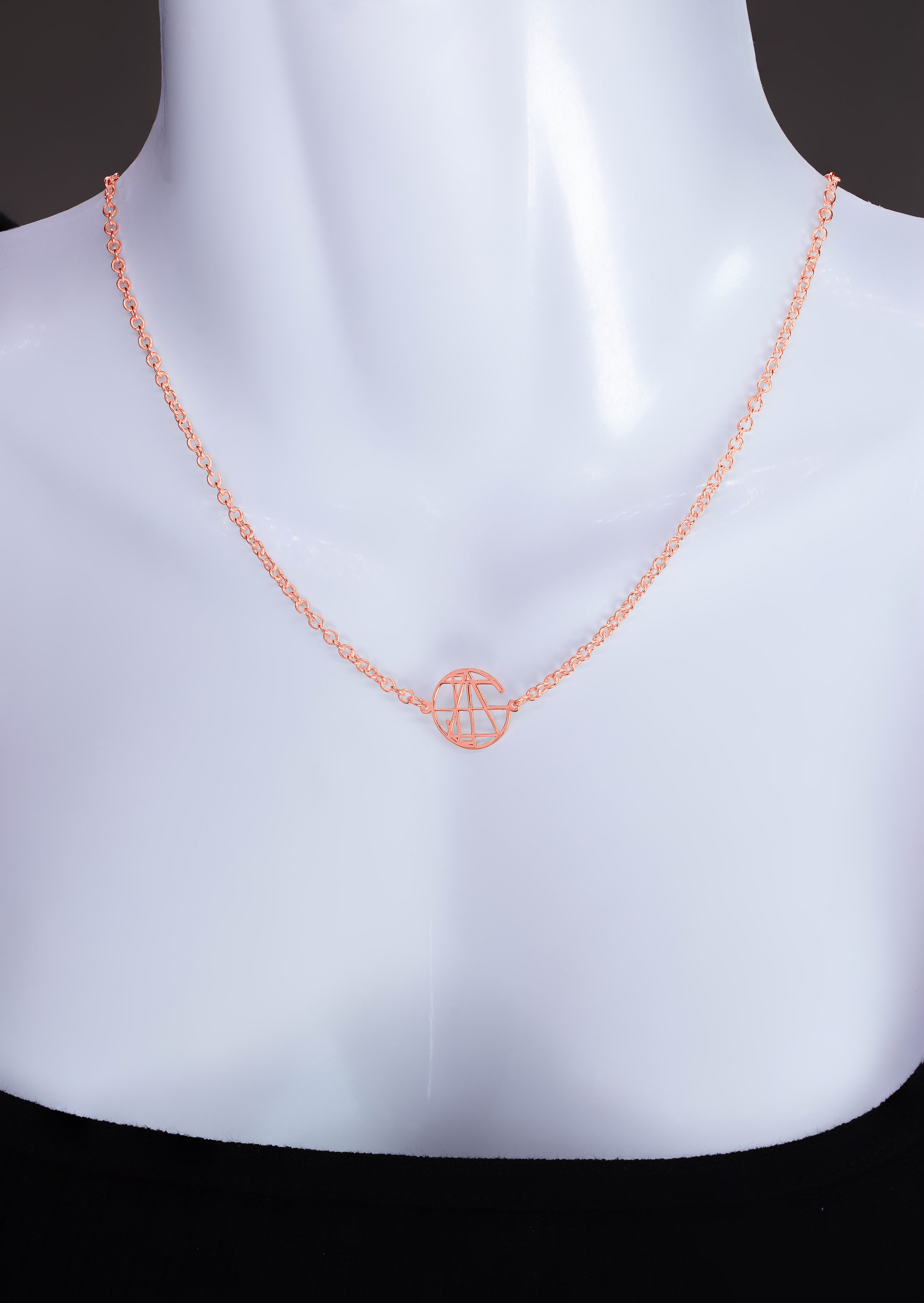 Personalized Multi-Disc Monogram Necklace