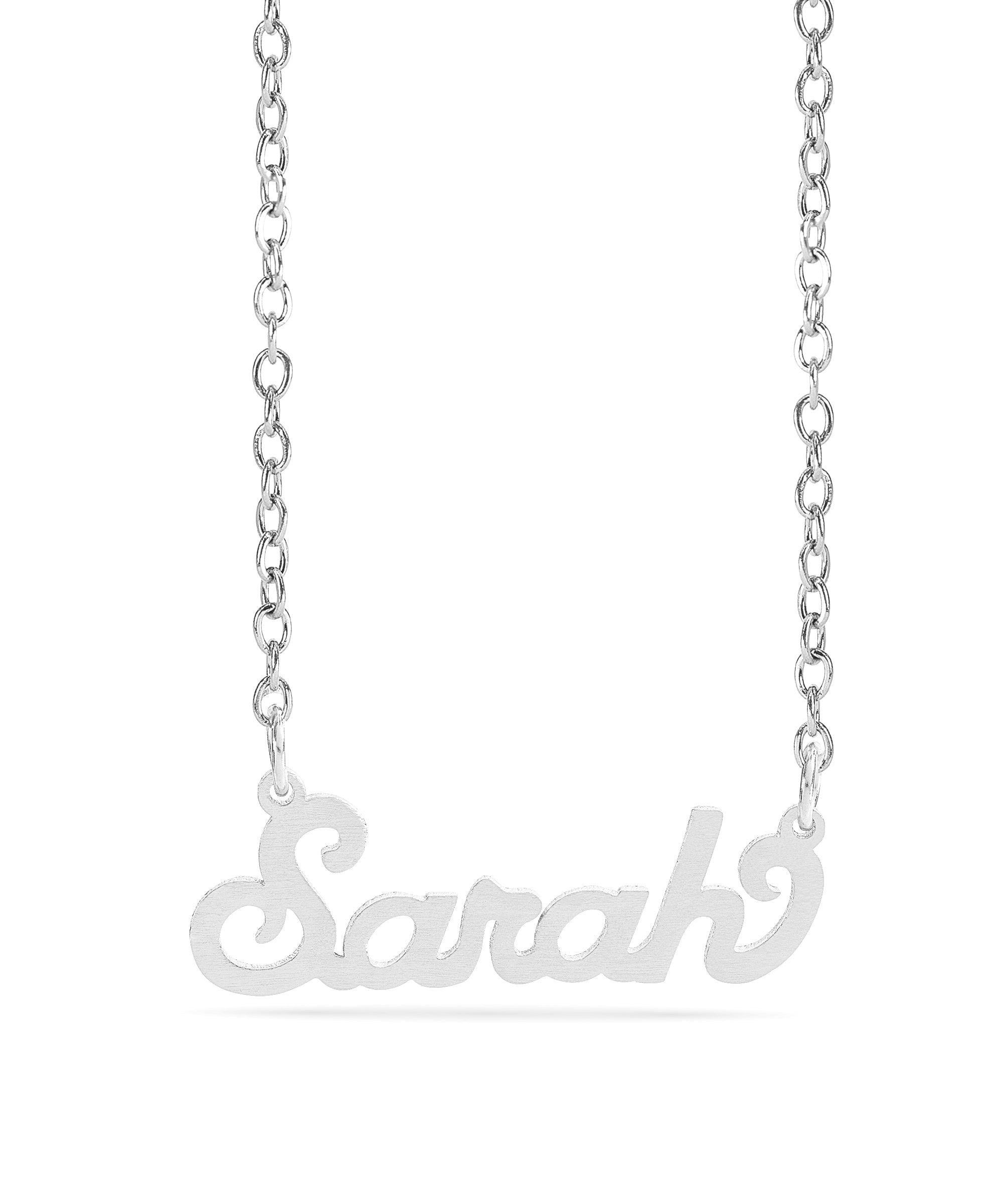 Personalized Name necklace with  Satin Finish "Sarah"