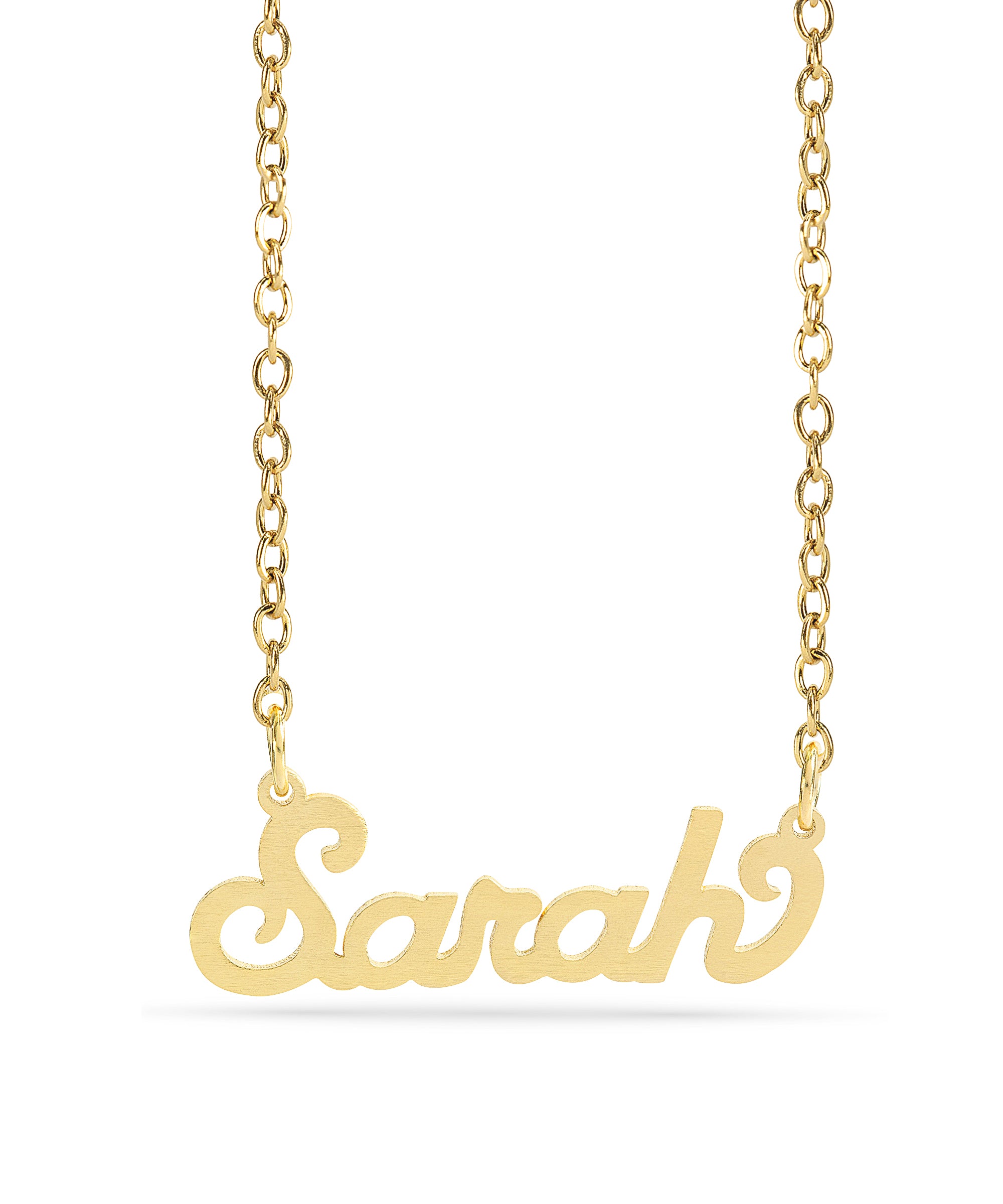 Personalized Name necklace with  Satin Finish "Sarah"