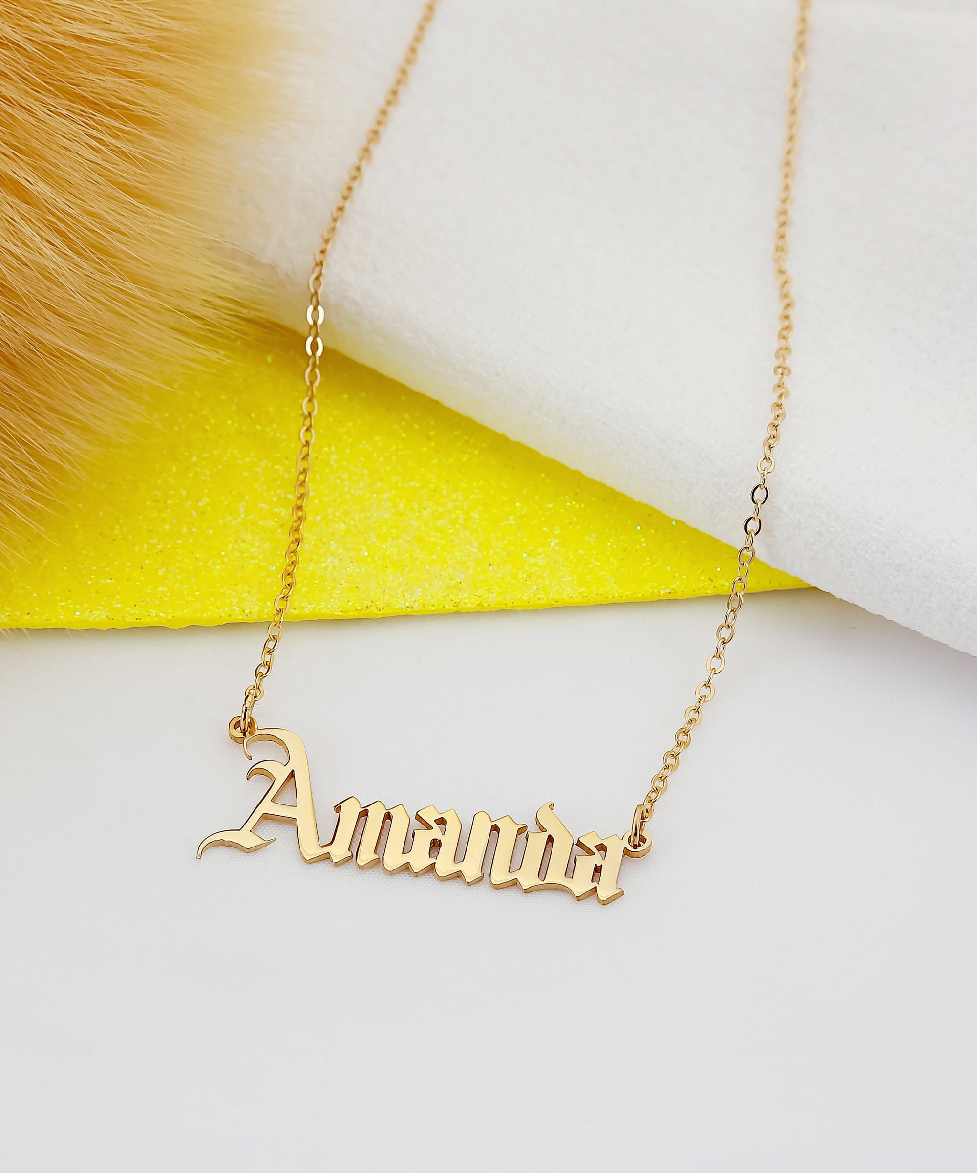The Gothic Name Necklace